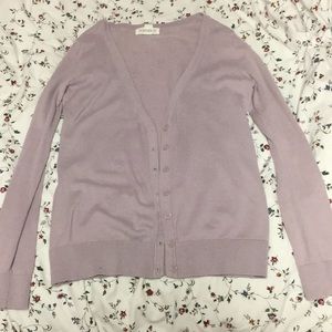 Forever 21 lavender button up cardigan